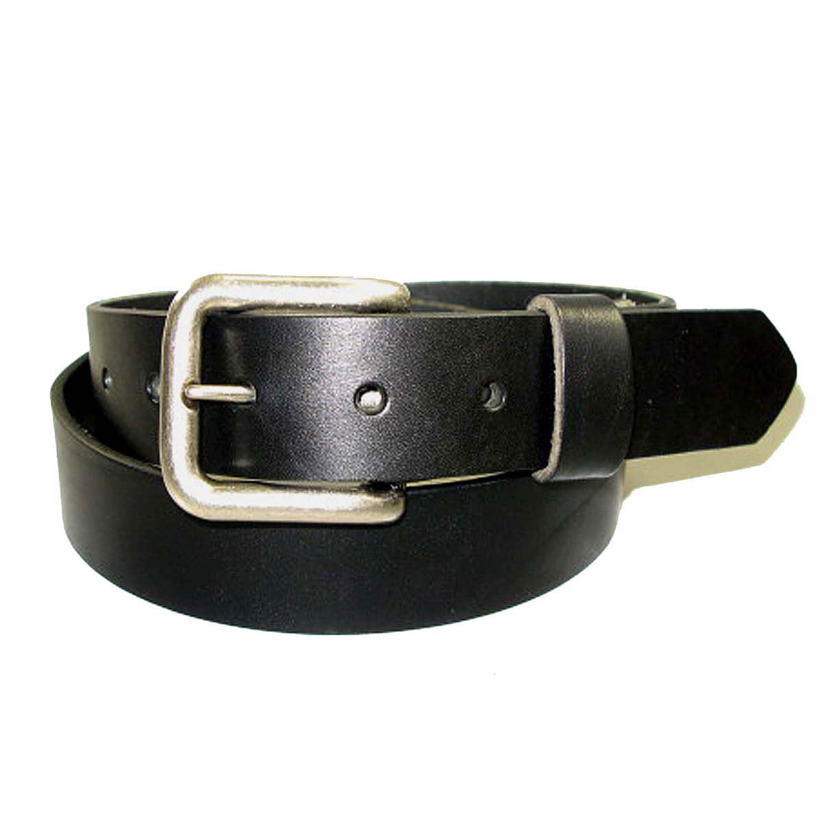 Men's Genuine Black Bridle leather fashion  belt 1 1/8"  made in the USA