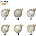 thumbnail image 3 of XmasExp Adornos de bolas de Navidad (1,57 pulgadas, dorado champán) Adornos de bolas de Navidad de 24 quilates Inastillables Bolas colgantes para árbol de Navidad Decoraciones perfectas para decoració, 3 of 3
