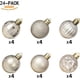 thumbnail image 4 of XmasExp Adornos de bolas de Navidad (1,57 pulgadas, dorado champán) Adornos de bolas de Navidad de 24 quilates Inastillables Bolas colgantes para árbol de Navidad Decoraciones perfectas para decoració, 4 of 4