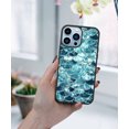 thumbnail image 5 of FINCIBO Soft Rubber Protector Cover Case for Apple iPhone 13 Pro Max 6.7" 2021 (NOT FIT Apple iPhone 13 mini 5.4" 2021/iPhone 13 Pro 6.1" 2021/iPhone 13 6.1" 2021), Mermaid Scales Blue Wave, 5 of 5