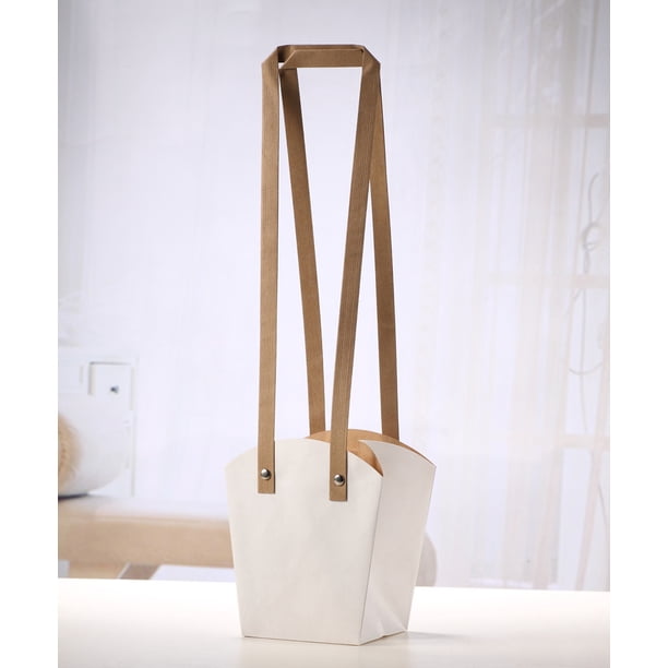 Xiao Hua Regalos, flores, cajas de regalo, bolsas de embalaje, bolsas de papel kraft, bolsas impermeables, bolsas de embalaje para plantas en maceta, bolsas de papel para flores (blancas)