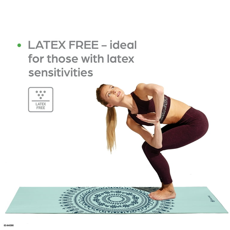 Premium GAIAM Yoga Mat for Exercise, Fitness & Pilates - Cool Mint Point  Color