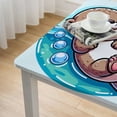 thumbnail image 4 of BANET Tablecloth Home Decor Cute Animal Ocean s Sea Water Bubble Table Covers Polyester Fabric Decorative Rectangular Tablecloths for Dining Room Kitchen, 4 of 7
