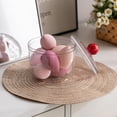 thumbnail image 2 of JUMRHFAN Clear Plastic Candy Jar with Lid for Office Desk, Plastic Cookie Storage Jar for Kitchen Counter, Plastic Apothecary Jar for Cotton Swabs, Balls, Cotton Pads, Floss Picks,900ml, 2 of 9