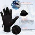 thumbnail image 6 of Drasry Neoprene Gloves Touchscreen 3 Cut Fingers Warm Cold Man Woman Winter Fishing Glove Gray XL, 6 of 7