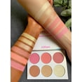 thumbnail image 5 of Blush Palette Makeup, Afflano Natural Illuminating Blush Highlighter Palette, Matte Shimmer Face Cheek Rose Pink Blush Makeup, Vegan & Cruelty Free, 5 of 6