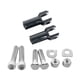 thumbnail image 4 of Soporte de montaje de pedal de clavija para reposapiés de trasero para 2000-2018 Negro Sharpla Reposapiés Soporte del pedal, 4 of 6