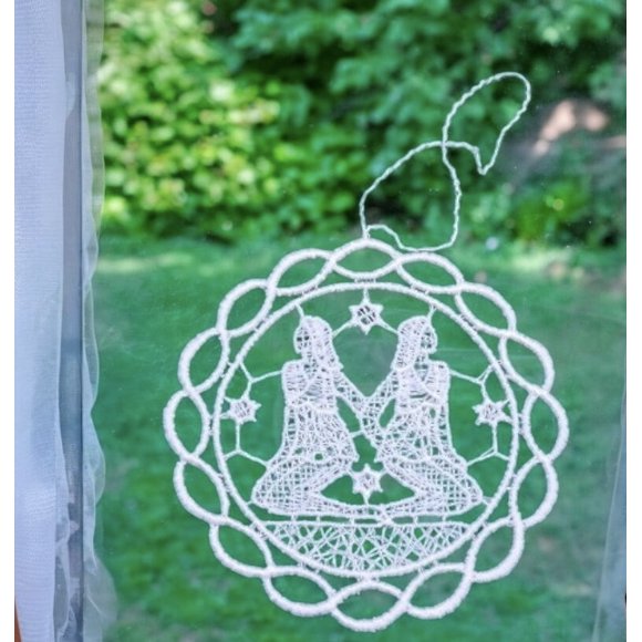 Zodiac Lace Ornament Gemini