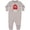 AC-Heather Grey, variant on 100 Percent Farm Kid Baby Fleece Romper