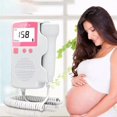 thumbnail image 2 of Monitor de ritmo cardíaco fetal, diseño actualizado, 3.0 MHz, detector de sonido fetal para el embarazo, pantalla LCD, sin radiación, 2 of 4
