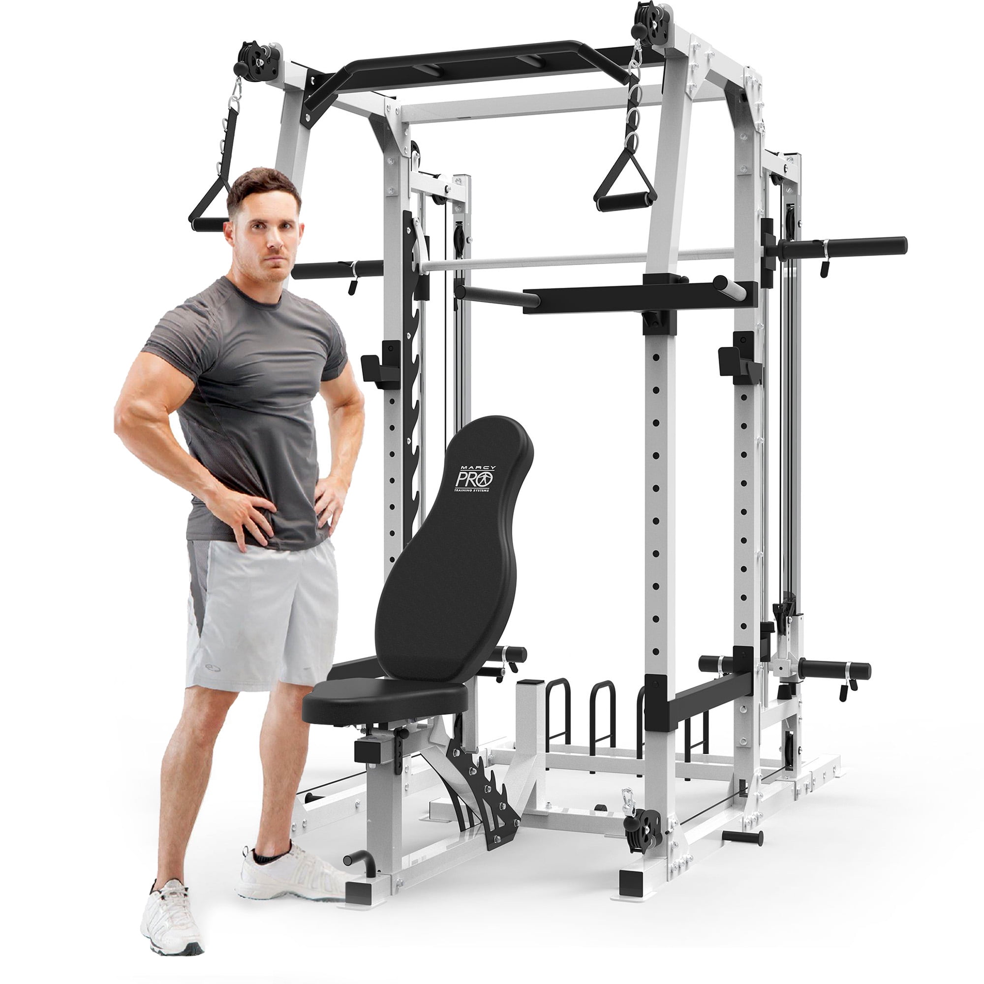 Marcy SM-7362 Pro Smith Machine Home Gym System for Full Body Training