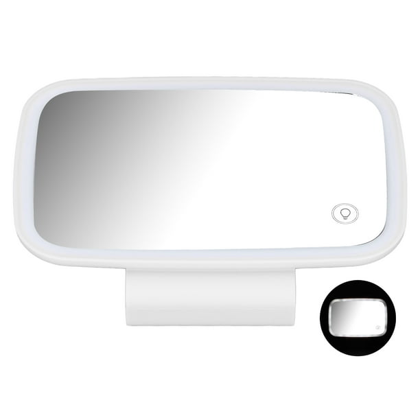 Espejo de visera solar LED BuyWeek Espejo de protección solar para maquillaje de coche