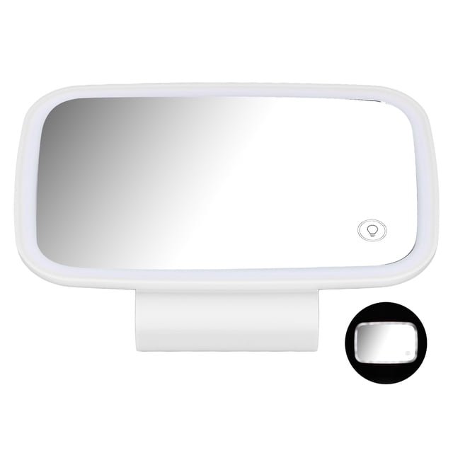Espejo de visera solar LED BuyWeek Espejo de protección solar para maquillaje de coche