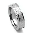 thumbnail image 2 of 6MM Comfort Fit Titanium Wedding Band Celtic Knot Grooved Ring (Size 7 to 14), 2 of 2