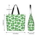 thumbnail image 5 of Easygdp Green Leaves Bolsas Tote para Mujer, Bolsos de Hombro para Viaje, Bolsos de Mano de Gran Capacidad para Compras y Trabajo, 5 of 8