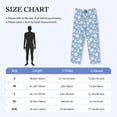 thumbnail image 4 of Lsque Daisies Flowers Print Men's Pajama Pants, Lounge Pant - Comfortable Home Wear,Elastic Waistband, Stylish Design-Small, 4 of 9