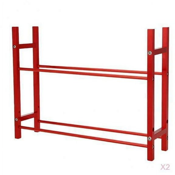 2 Pieces Alloy RC Car Tire Display Rack Shelf for 1/10 SCX10 Truck Accessory