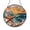 Acrylic 3.5 Inch, variant on Beach Shell Starfish Window Sun Catcher, Bright Stained Glass Style Hanging Decor, Seaside Gift