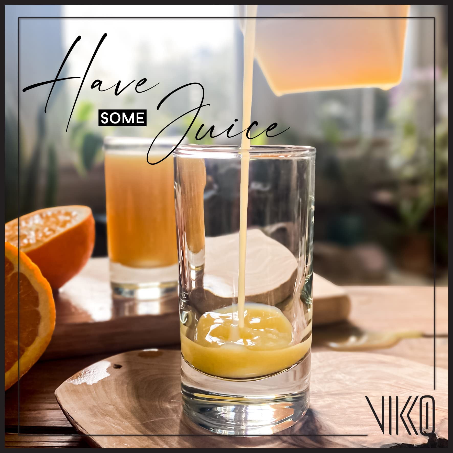 Vikko 6.4 Ounce Small Juice Glasses, Heavy Base Glassware, Cups for Drinking  Orange Juice, Water, Kids Glass Drinking Glasses for Tasting, 5 oz Juice  Glass, Set of 6 Clear Glass Tumblers 