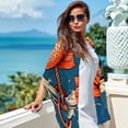 thumbnail image 6 of Fish Chiffon Translucent Light Breathable Silk Scarf 180*73, 6 of 6