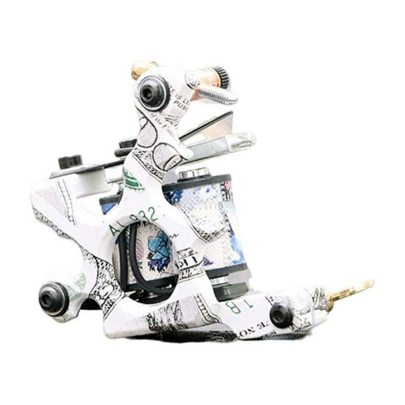 MesaSe PENGXAING 10 wraps Professional Alloy Tattoo Machine Copper Coils Shader Tattoo Machine Liner Gun
