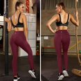 thumbnail image 4 of Pantalones de yoga de cintura alta con bolsillos, control de barriga, pantalones de entrenamiento para mujer Leggings de yoga elásticos en 4 direcciones con bolsillos Adepaton LRWJ017-16, 4 of 4