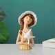 thumbnail image 4 of Estatua de escultura Artware de estatuil de niña adorable para armarios de tocador dormitorio Marrón Zulema Estatuilla de niña, 4 of 7