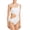 Snow, variant on Aqua Swim Womens One-Shoulder Monokini One-Piece Swimsuit