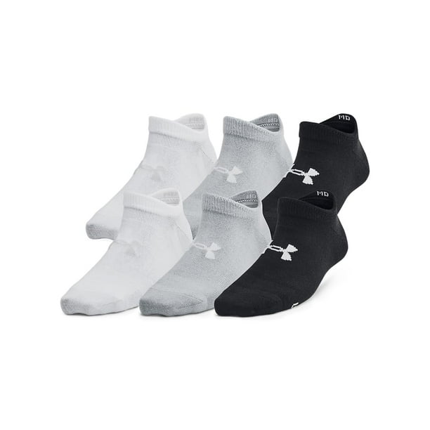 Pack de 6 calcetines Under Armour unisex para niños y jóvenes esenciales, color negro