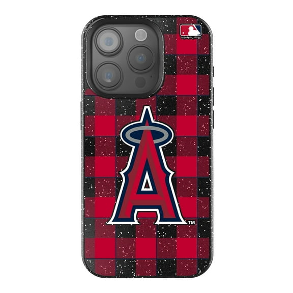 Keyscaper Los Angeles Angels Plaid Bling iPhone Case