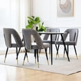 thumbnail image 4 of Gold - Tipped Legs and Nailheads | In a Home Dining Setup | Decorative and Sturdy Chairs, 4 of 7