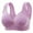 Purple, variant on 2025! Ohufall Womens Plus Size Bra, Bras for Women, Women's Non Steel Ring Style Printed Gathered Breathable Underwear Daily Bra 36C-46C