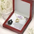 thumbnail image 4 of To Our Daughter - It's Your Wedding Day, Gift For Daughter On Wedding Day From Mother, Wedding Necklace Gift To Daughter Gifts - Forever Love Necklace - White Gold or Yellow Gold - Gift Box, 4 of 5