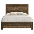 thumbnail image 2 of Furniture of America Volo Panel Bed, Walnut, Queen, 2 of 8