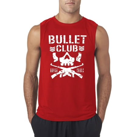 Trendy USA 786 - Men's Sleeveless Bullet Club Skull Bone Soldier Japan Pro Wrestling Small (Best Pro Wrestling Schools In Usa)