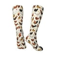 thumbnail image 4 of Bingfone Compression Socks For Women And Men Long Socks For Running Athletic Cycling Nurse-Roosters And Chickens, 4 of 9