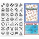 thumbnail image 1 of Sellos transparentes con iconos deportivos, diseño temático deportivo, sellos de silicona con forma de balón., 1 of 9