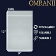 thumbnail image 2 of Reclosable Poly Bags 9x12 & (1000 Bags) - 2 Mil Clear Plastic with Resealable Lock Seal Zipper | Durable Poly Baggies | Resealable Zip Top Lock For Jewelry, Storage, Packaging & Shipping, 2 of 7