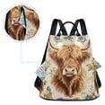 thumbnail image 5 of FORMRS Women's Travel Backpack Purse Anti-Theft Hidden Pockets Casual Shoulder Bag, Floral Cow, 5 of 7