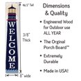 thumbnail image 3 of My Word! Welcome with Large Lighthouse Welcome Sign and porch leaner for Front Porch, Yard, Deck, Patio, or Wall - Indoor Outdoor Decorative Farmhouse Rustic Vertical Home Decor 8"x46.5", 3 of 5