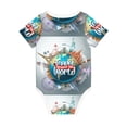 thumbnail image 2 of Rocae Travel Around The World for Baby Climbing Clothes Soft Baby Romper for Active Infants Comfortable and Breathable Crawling Jumpsuit Unisex Baby Outfit 2 Years, 2 of 8