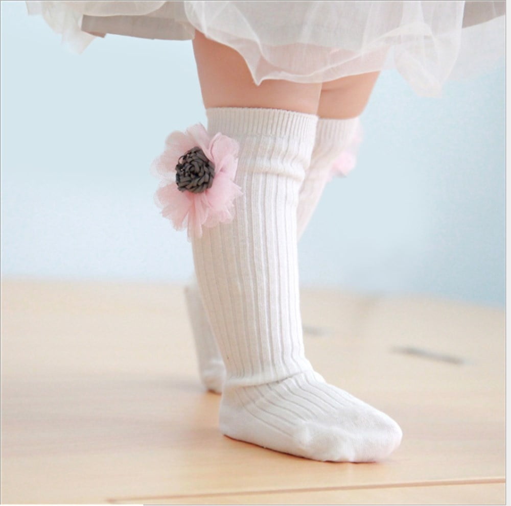 baby pink knee high socks
