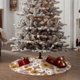 thumbnail image 4 of Sikiie Sunflowers And Butterflies Nativity Christmas Tree Skirt, Jesus Christian Winter Holiday Tree Mat Decoration(30-48IN)30", 4 of 6
