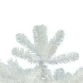 thumbnail image 2 of Vickerman Salem Pencil Pine 7.5 Foot Slim Artificial Unlit Christmas Tree, White, 2 of 4