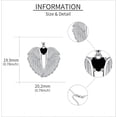 thumbnail image 5 of Angel Wings Necklace 925 Sterling Silver Guardian Angel Wings Pendant Necklace Birthstone Necklace for Women  Christmas Jewelry Gifts, 5 of 10