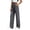 Gray, variant on Womens Pants Casual Elastic High Waisted Ruched Pants Straight Leg Drawstring Loose Trousers for Daily Wear,XXL,Pink