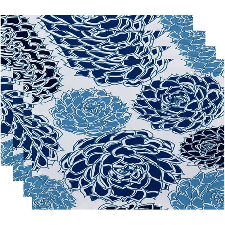 

Simply Daisy 18 x 14 Olivia Floral Print Placemat (Set of 4)