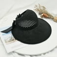 thumbnail image 2 of RUIG Woman Hats Elegant for Summer Foldable Wide Brim Straw Hats Sun Visors For Women Bow Beach Hat Summer, 2 of 4