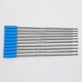 thumbnail image 1 of ZHAOCHENG 10 recambios para bolígrafo tipo cruz, tinta media y negra, azul, 1 of 1