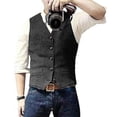 thumbnail image 4 of Chalecos de negocios casuales para hombres, chaleco ligero, chaleco de traje ajustado, 4 of 5